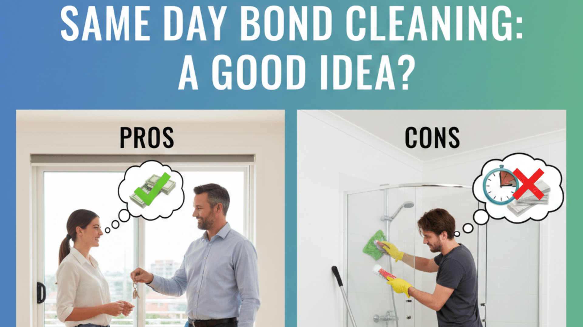 Is Same Day Bond Cleaning a Good Idea