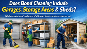 Does Bond Cleaning Include Garages Storage Areas and Sheds