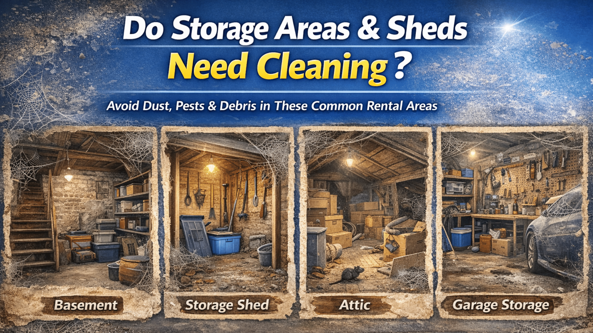 Do Storage Areas and Sheds Need Cleaning