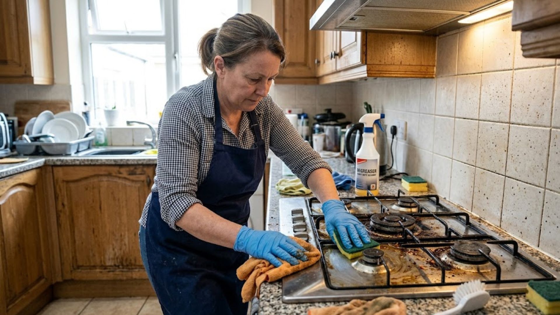 How to Deal with Stubborn Kitchen Grease Before Final Inspection